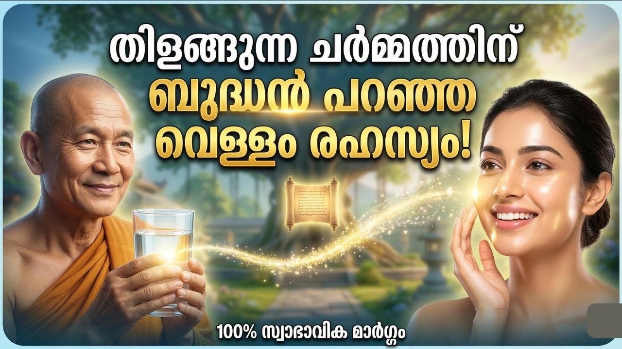 തിളങ്ങുന്ന ചർമ്മത്തിന് ബുദ്ധൻ പറഞ്ഞ വെള്ളം കുടിക്കുന്ന രഹസ്യം  | Beauty Tips Malayalam