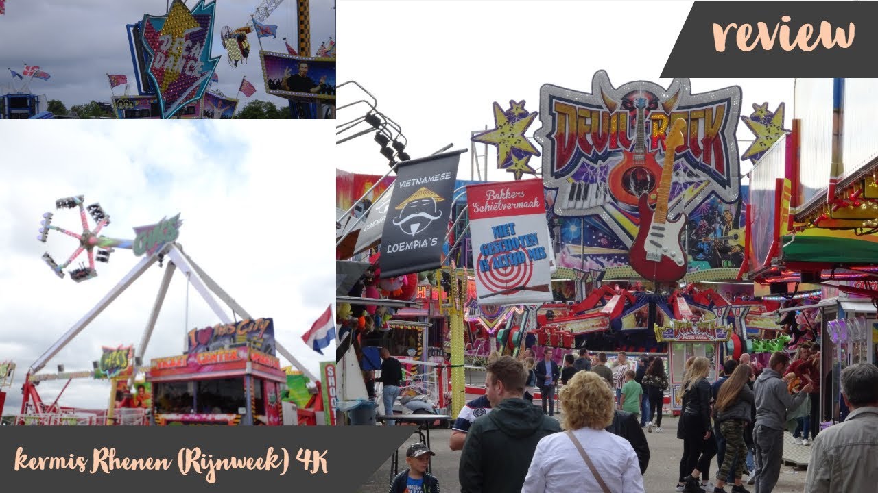 Review Kermis Rhenen Rijnweek 2019 4K
