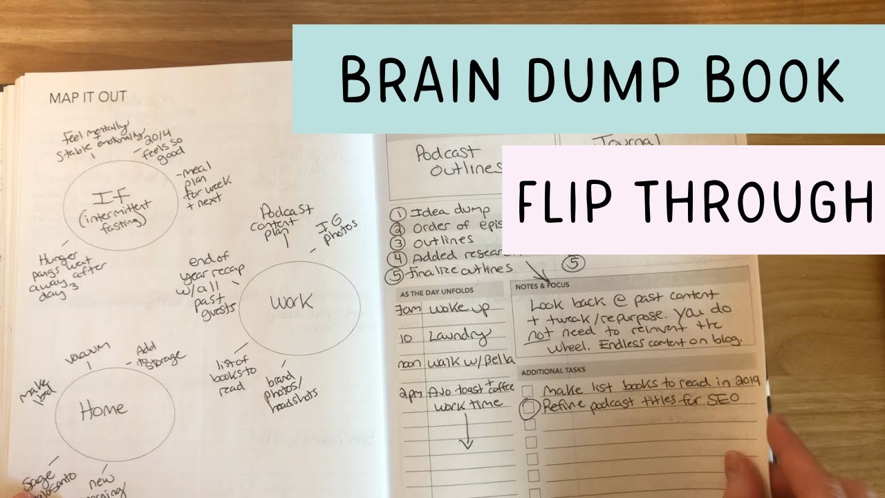 Brain Dump Book Flip Through