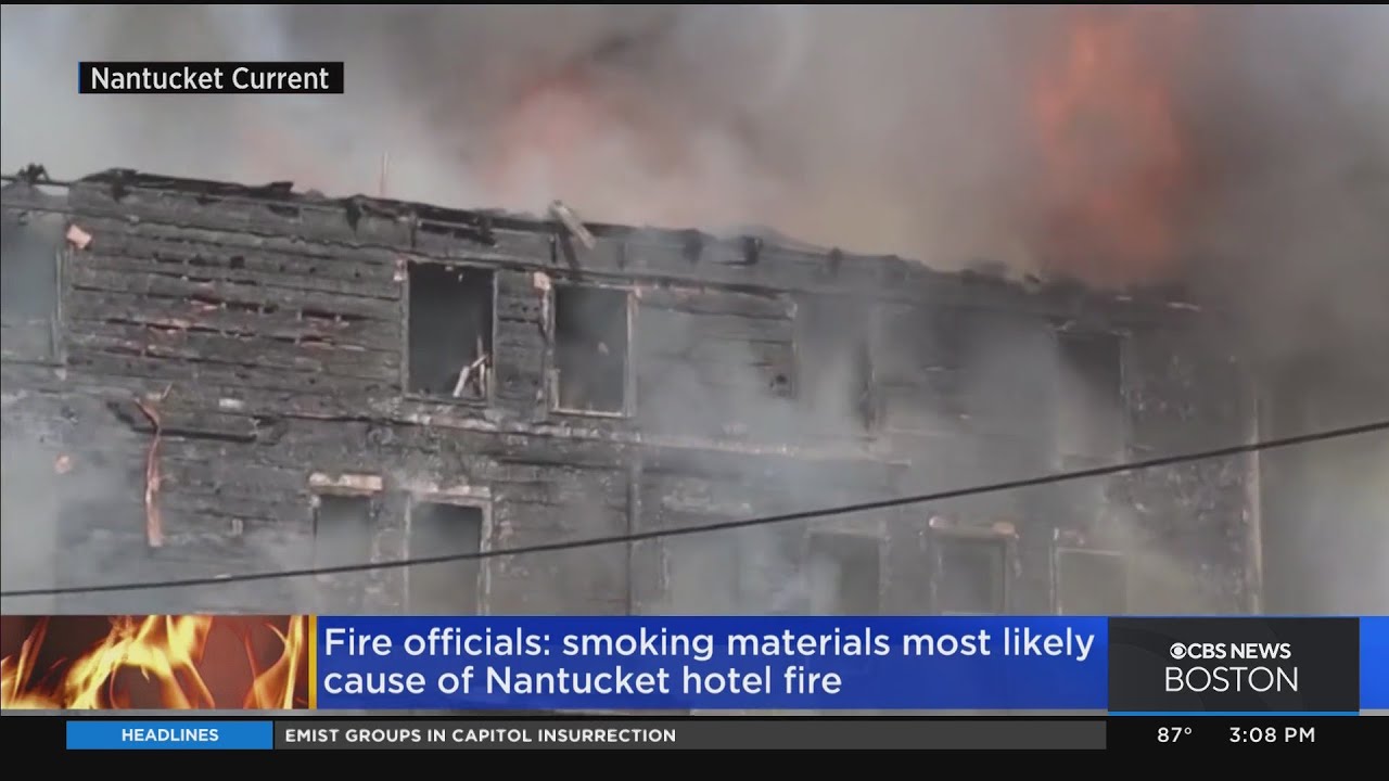 Nantucket hotel fire most likely caused by smoking materials