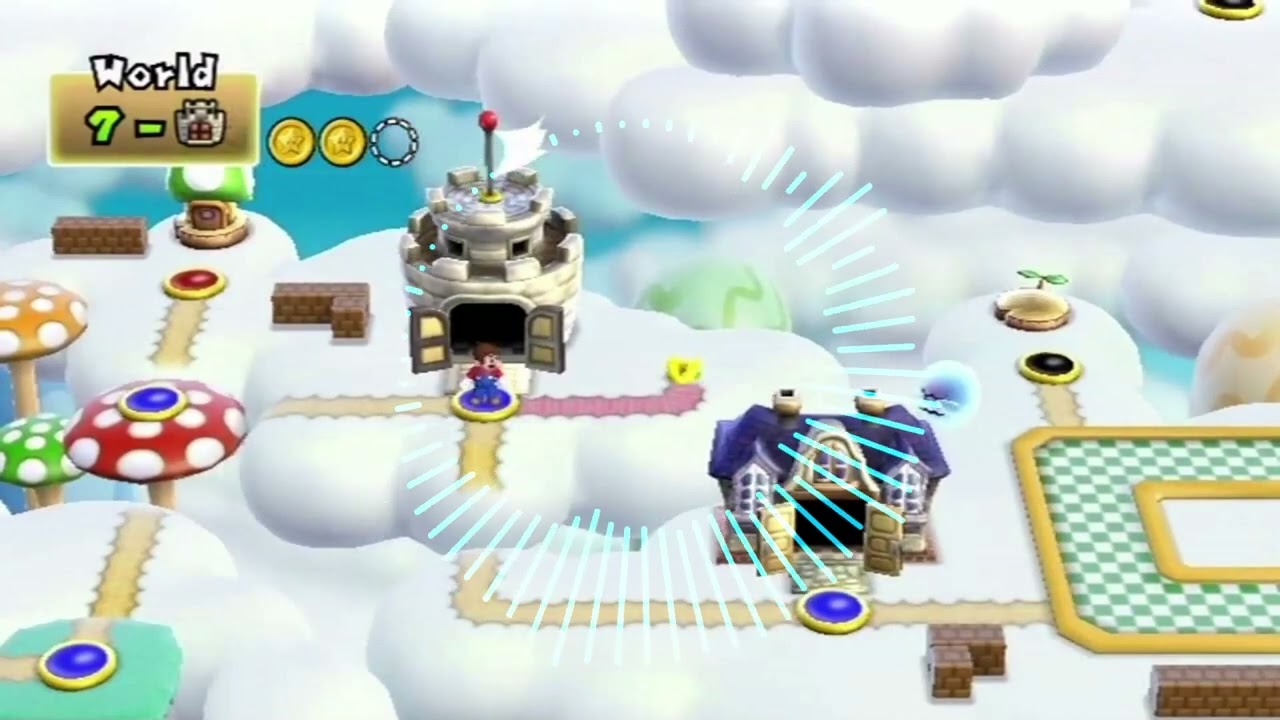 new super mario bros. wii - world 7 map (lo-fi hip hop remix)