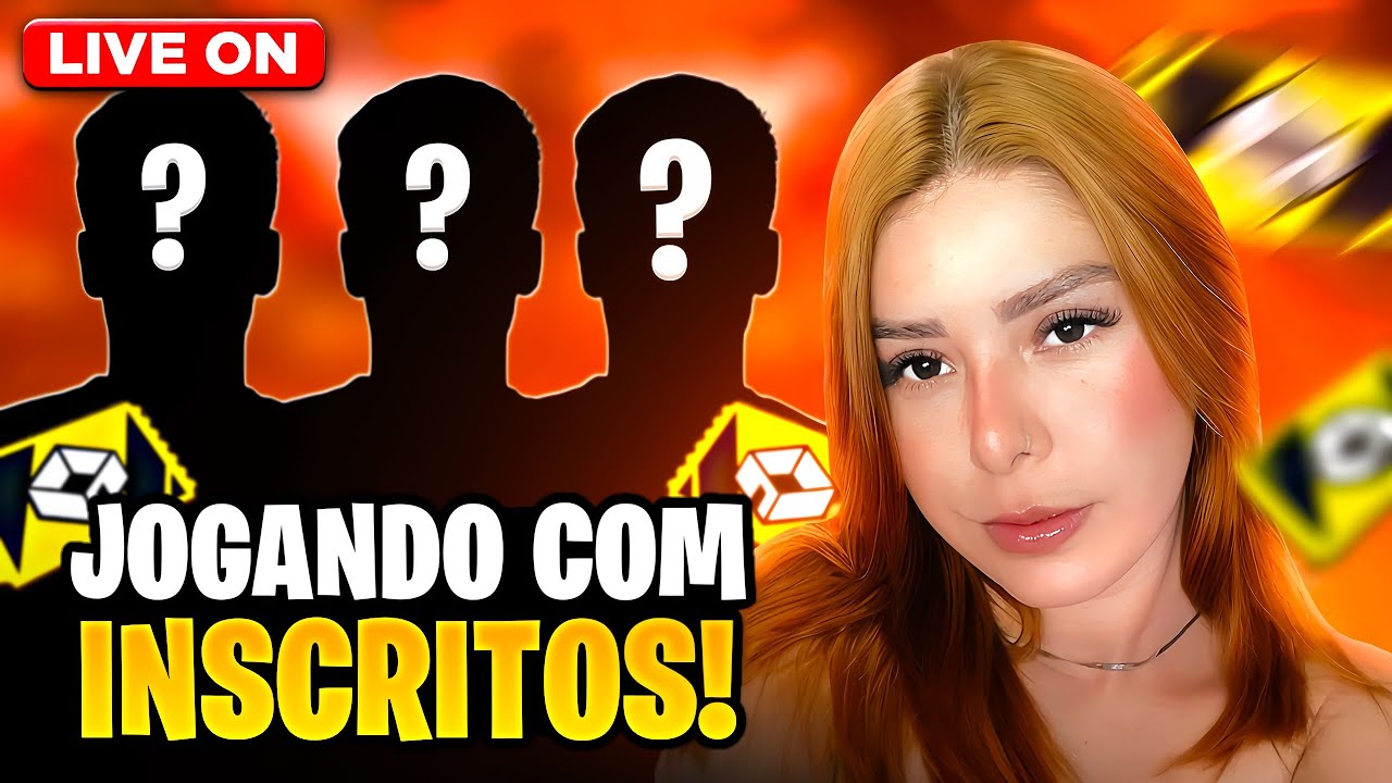 🔴😱JOGANDO COM SEGUIDORES AQUELA RANK ,6X6 E 4X4 🔴😱 🔴FREE FIRE  AO VIVO🔴