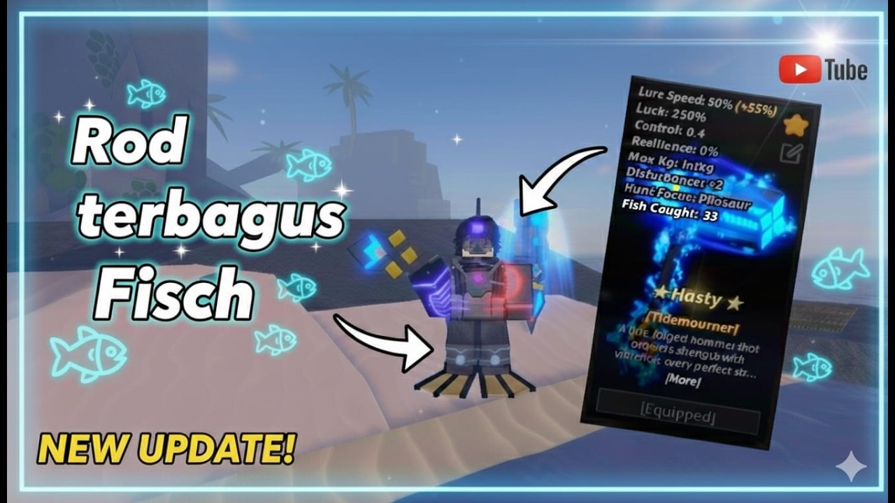 Tutorial Mendapatkan Rod Terbagus di game Fisch 🐟‼️ #edit #mancing #fisch #roblox