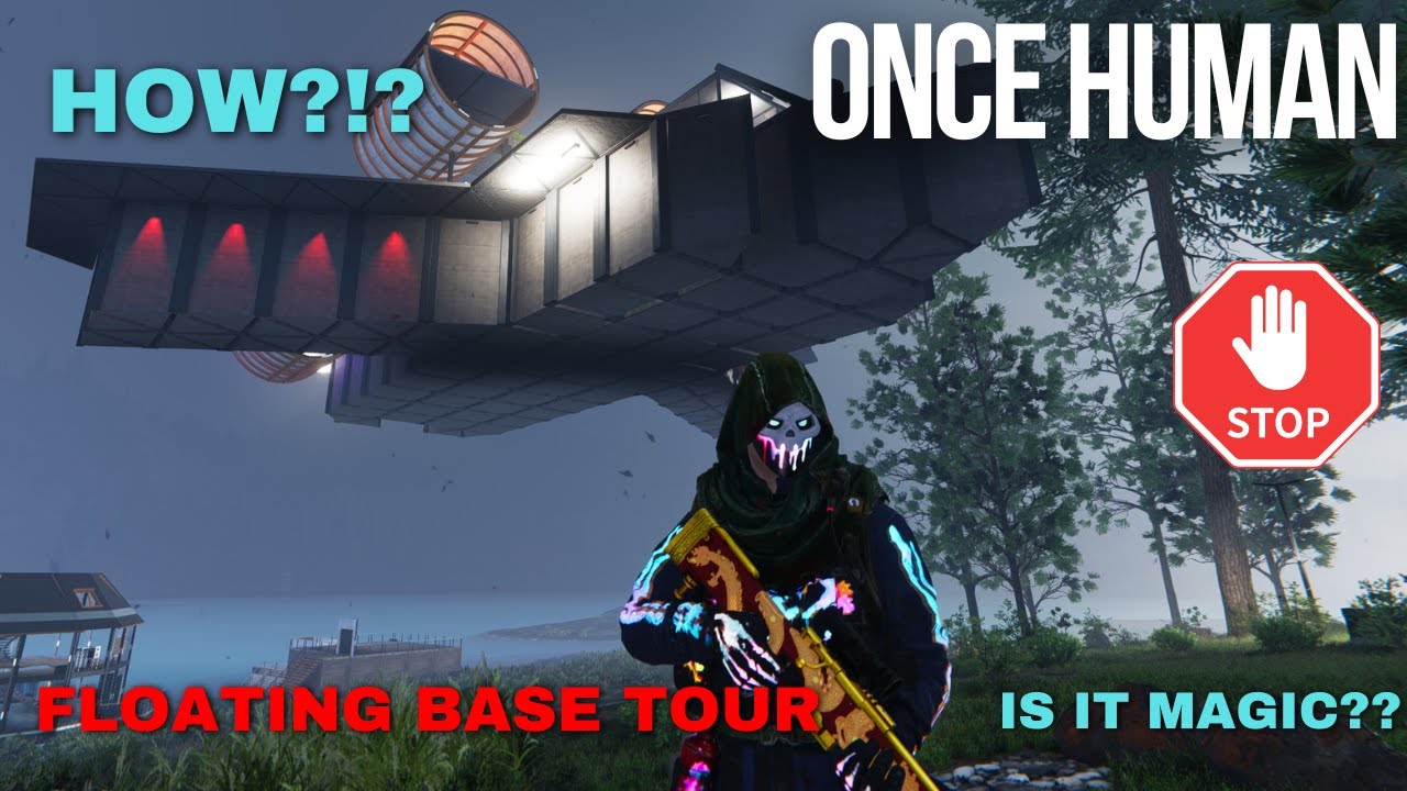 Once human floating base?? How did he build it? #oncehuman #gaming