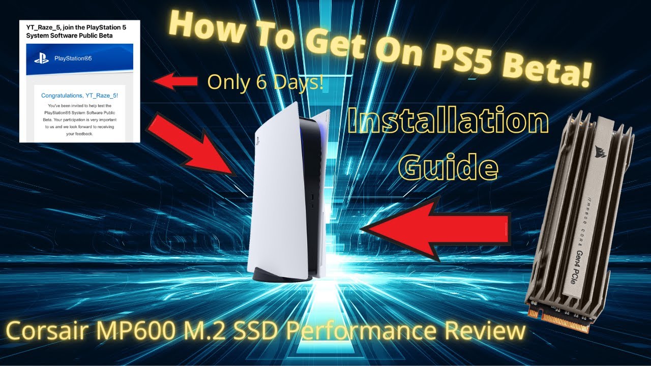 How To Get On The PS5 Beta & How To Install M.2 SSD with Performance Review