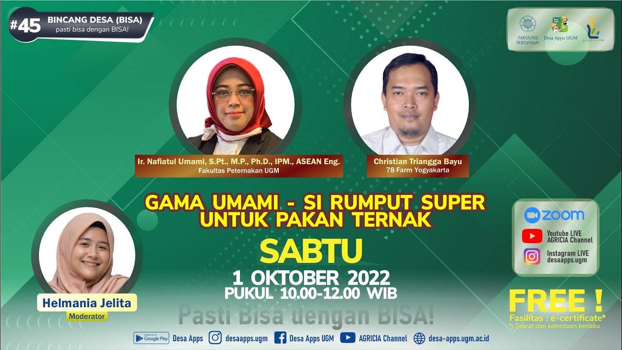 Bincang Desa (BISA) #45: GAMA UMAMI - SI RUMPUT SUPER UNTUK PAKAN TERNAK