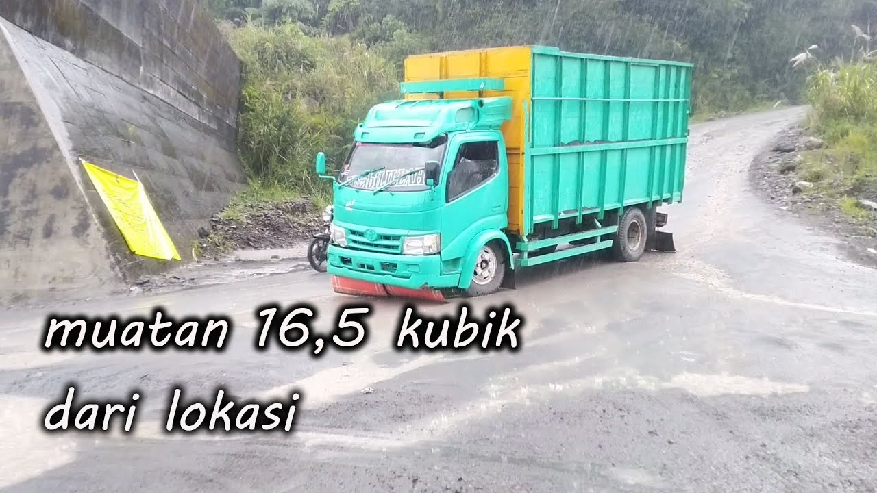 truk overload 16,5 kubik dari lokasi