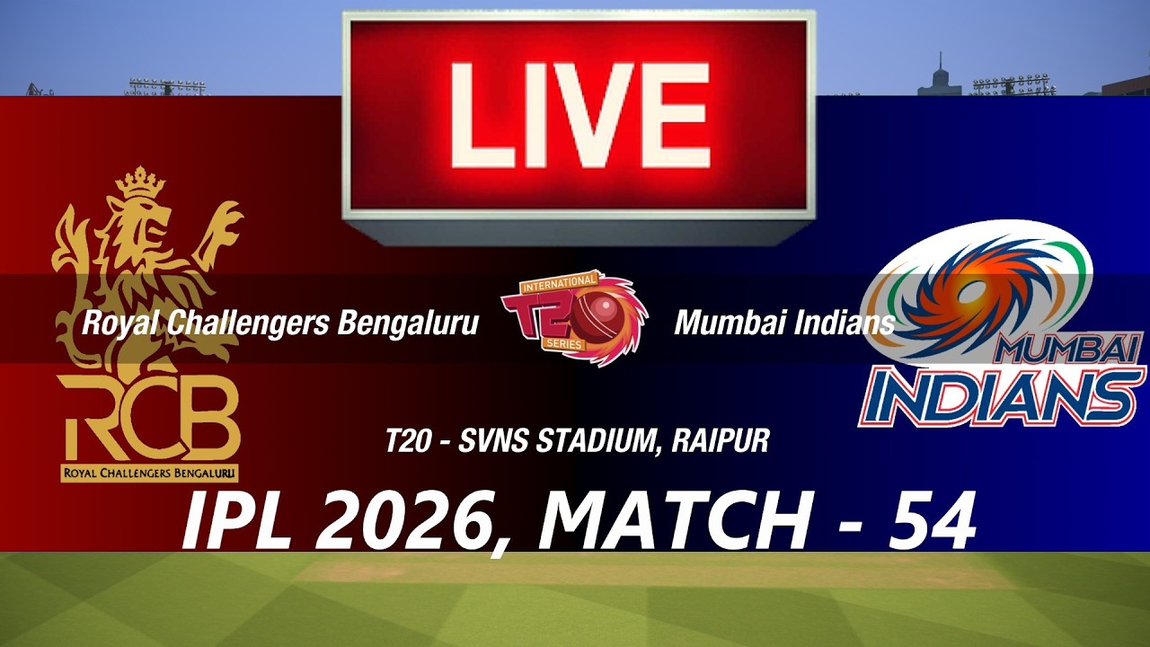🛑LIVE- RCB vs MI🛑IPL 2026🛑BENGALURU vs MUMBAI🛑CRICKET 26 GAMEPLAY🛑LIVE MATCH STREAMING🏏