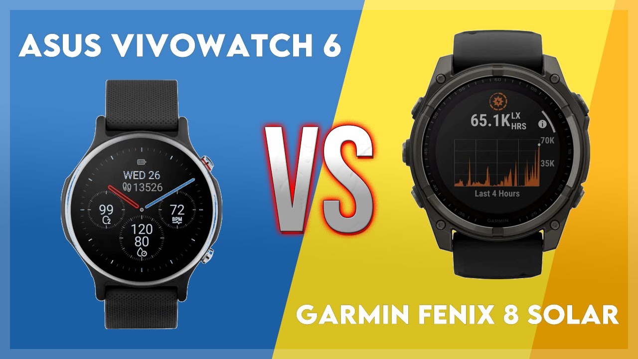 Asus VivoWatch 6 vs Garmin Fenix 8 Solar Comparison