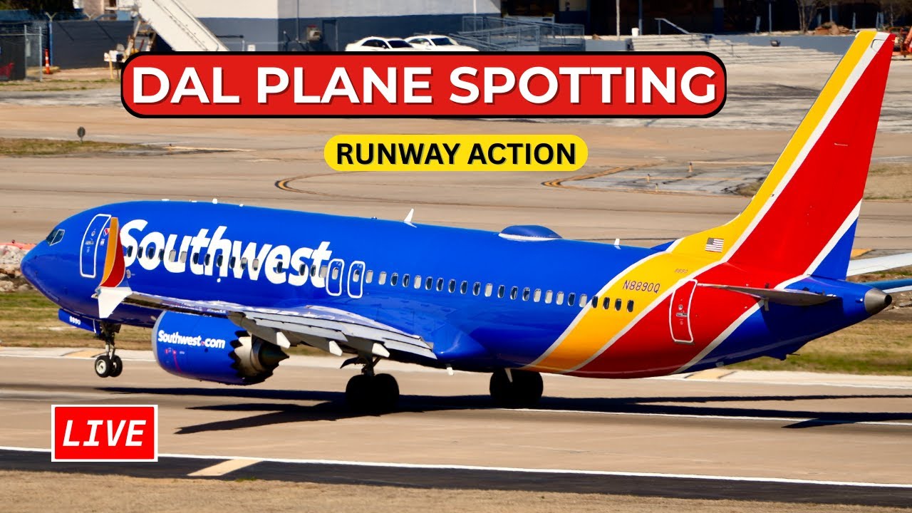 🔴 LIVE DAL Plane Spotting with ATC ✈️ Runway Action | Dallas Love Field