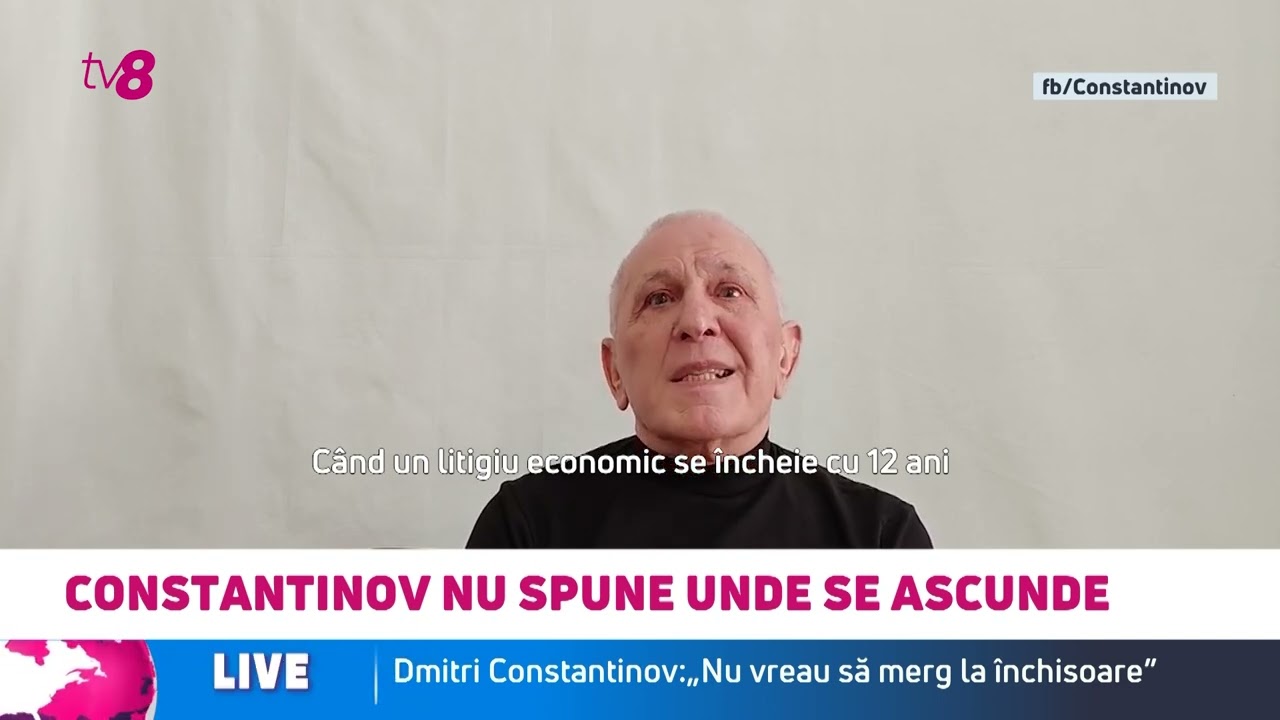Dmitri Constantinov, primele declarații după condamnare: „Nu vreau să merg la închisoare”