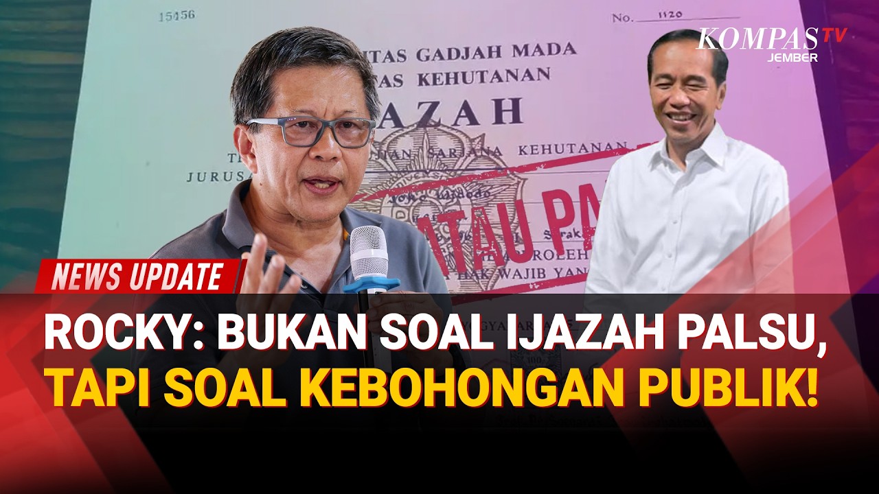 Sindir Skandal Bill Clinton, Rocky Gerung Bongkar Inti Kasus Ijazah Jokowi!