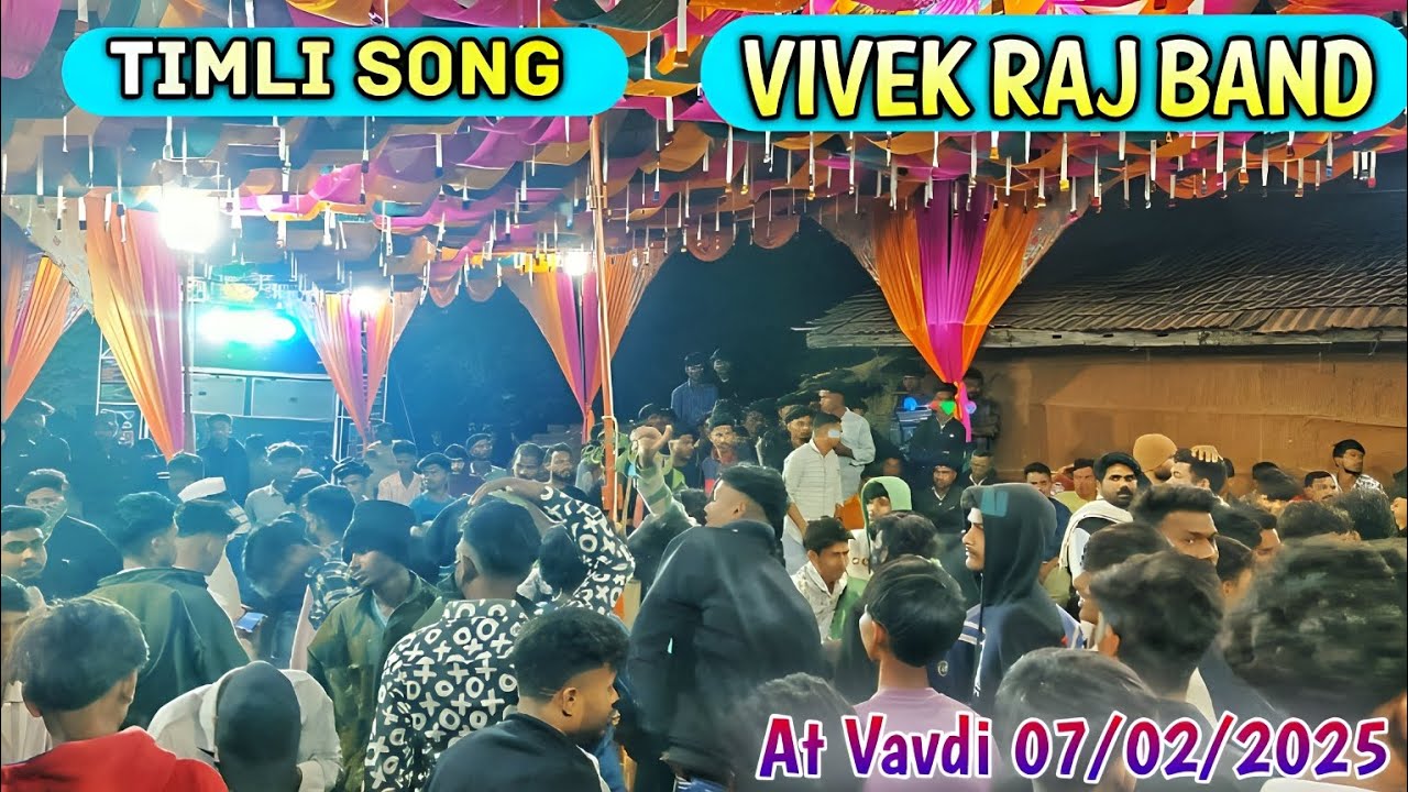 Timli Song 🔥 Vivek Raj Band 🥁 At Vavdi 07/02/2025 🪩