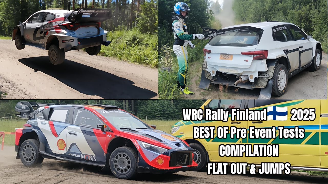 WRC Rally Finland🇫🇮 2025 | BEST OF Pre Event Tests | FLAT OUT & JUMPS