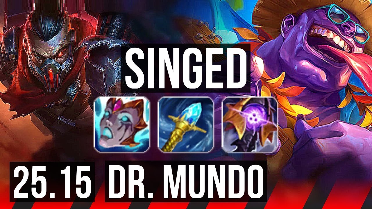 SINGED vs DR. MUNDO (TOP) | 12/2/12, Legendary | KR Master | 25.15
