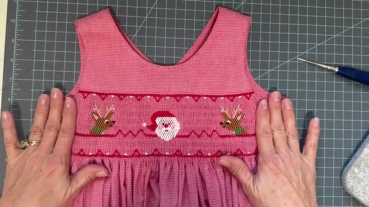 Removing Pleating Under Arms on Smocked Dresses
