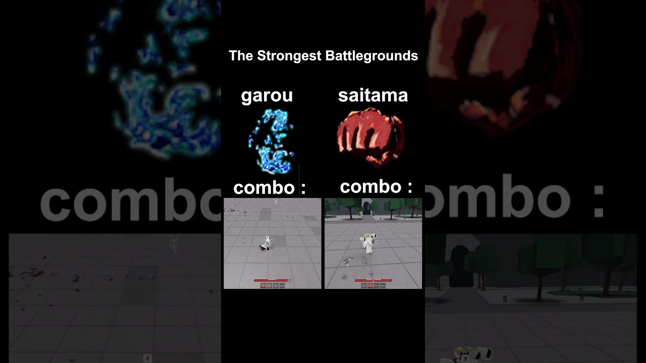 tsb garou vs saitama 💀 #saitamabattlegrounds  #thestrongestbattlegrounds #meme