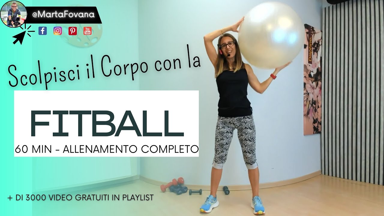 60 Minuti di Allenamento con Fitball | Total Body per Forza, Stabilità e Tonificazione
