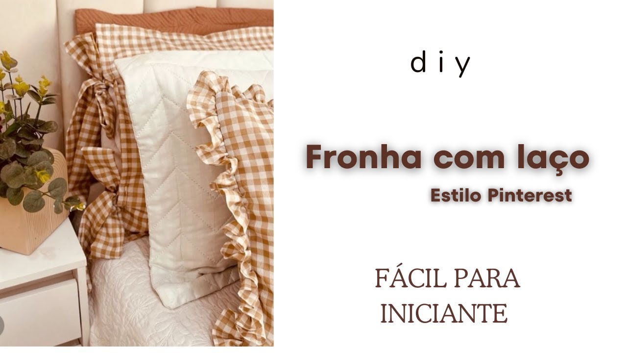 Fronha com la&ccedil;o para travesseiro - Estilo Pinterest