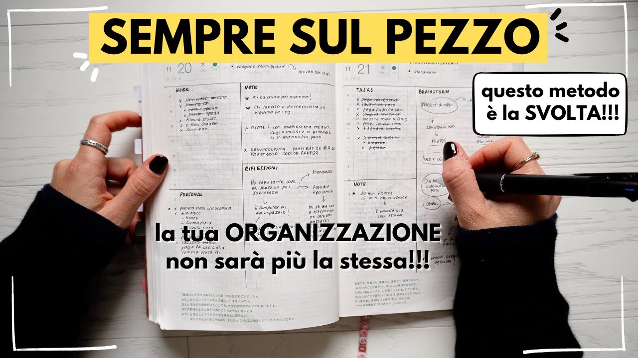 Non riesci ad usare l'agenda? 3 Metodi facili per pianificare!