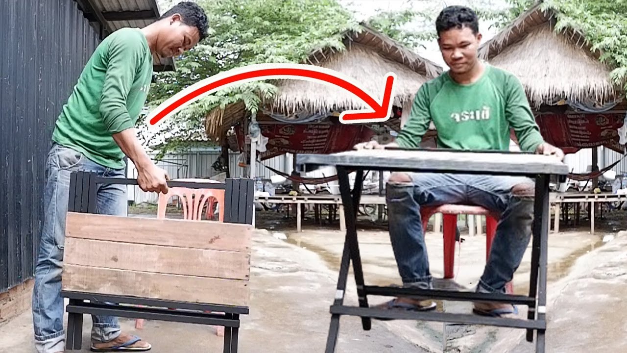 ធ្វើតុបត់ | How to Make a Table | Step-by-Step Guide for Beginners