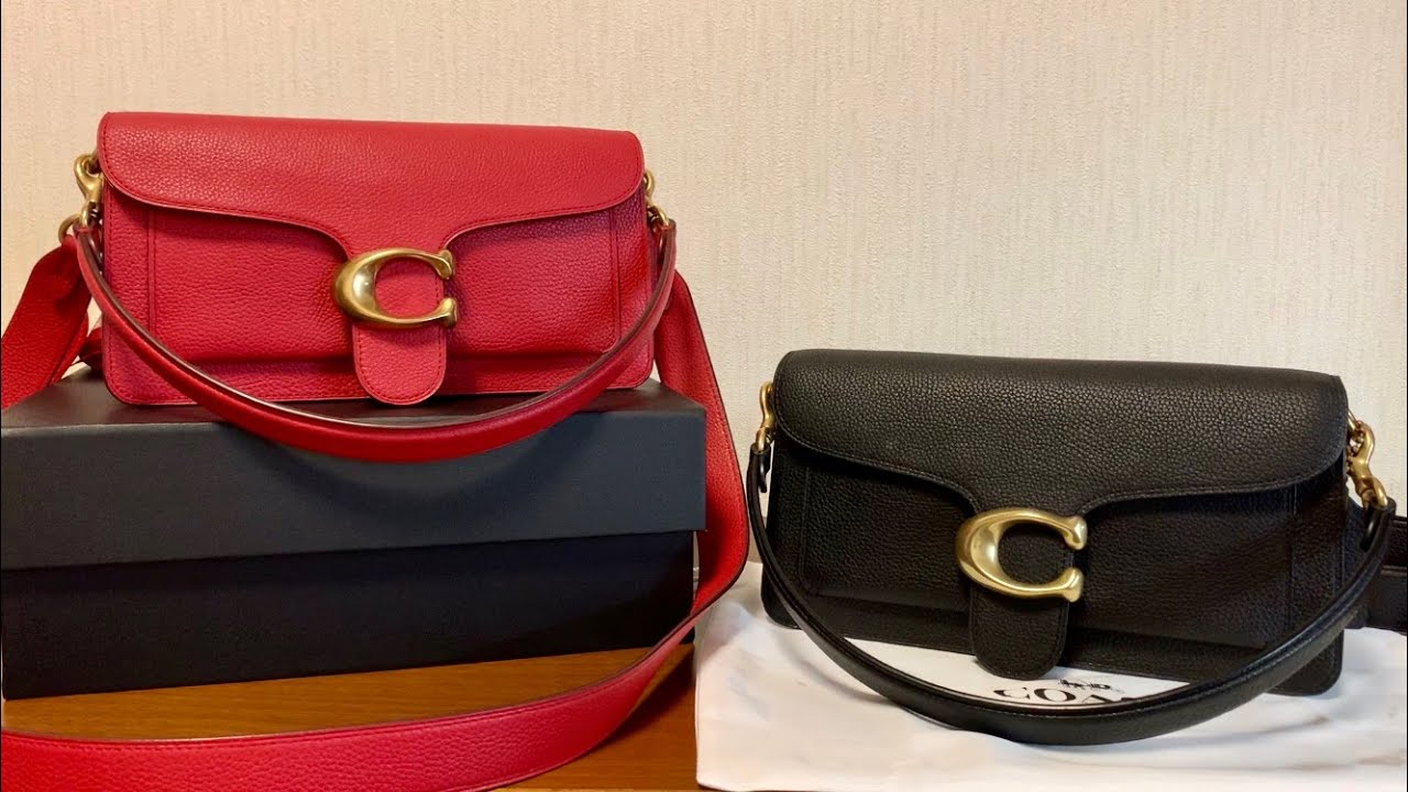 Tabby Shoulder Bag 26 in Black & Red Apple ❤️コーチ タビー ショルダーバッグ 26 ブラック＆レッドアップル