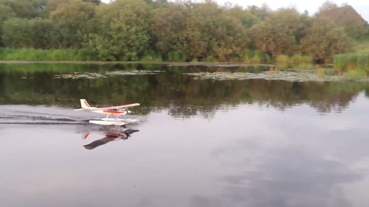 Float trainer landing. OS Max 46 ax