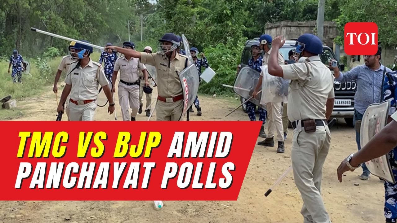 Violence erupts in West Bengal panchayat polls as BJP, TMC activists clash