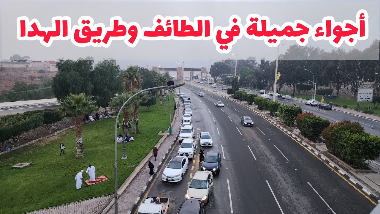شاهد | أمطار خفيفة على محافظة الطائف وطريق الهدا وأجواء جميلة و خيالية وصوت المغرب الأذان شعور جميل