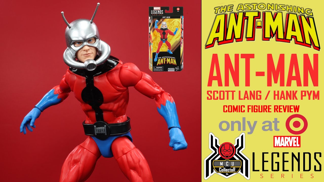 Обзор эксклюзивной фигурки из комикса Marvel Legends Astonishing ANT MAN Scott Lang Classic Hank ...