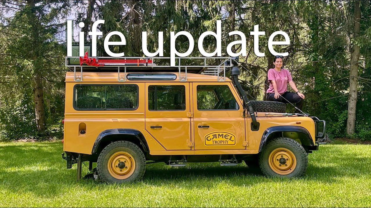 Truck Camping in a Camel Trophy Defender!