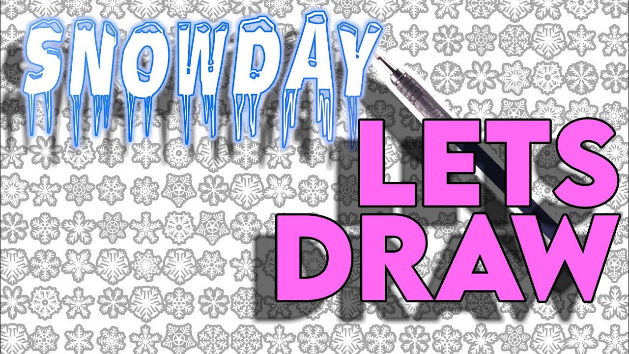 Get Bundled Up And Let It Snow! Or Stay Inside and Draw! #letsdraw