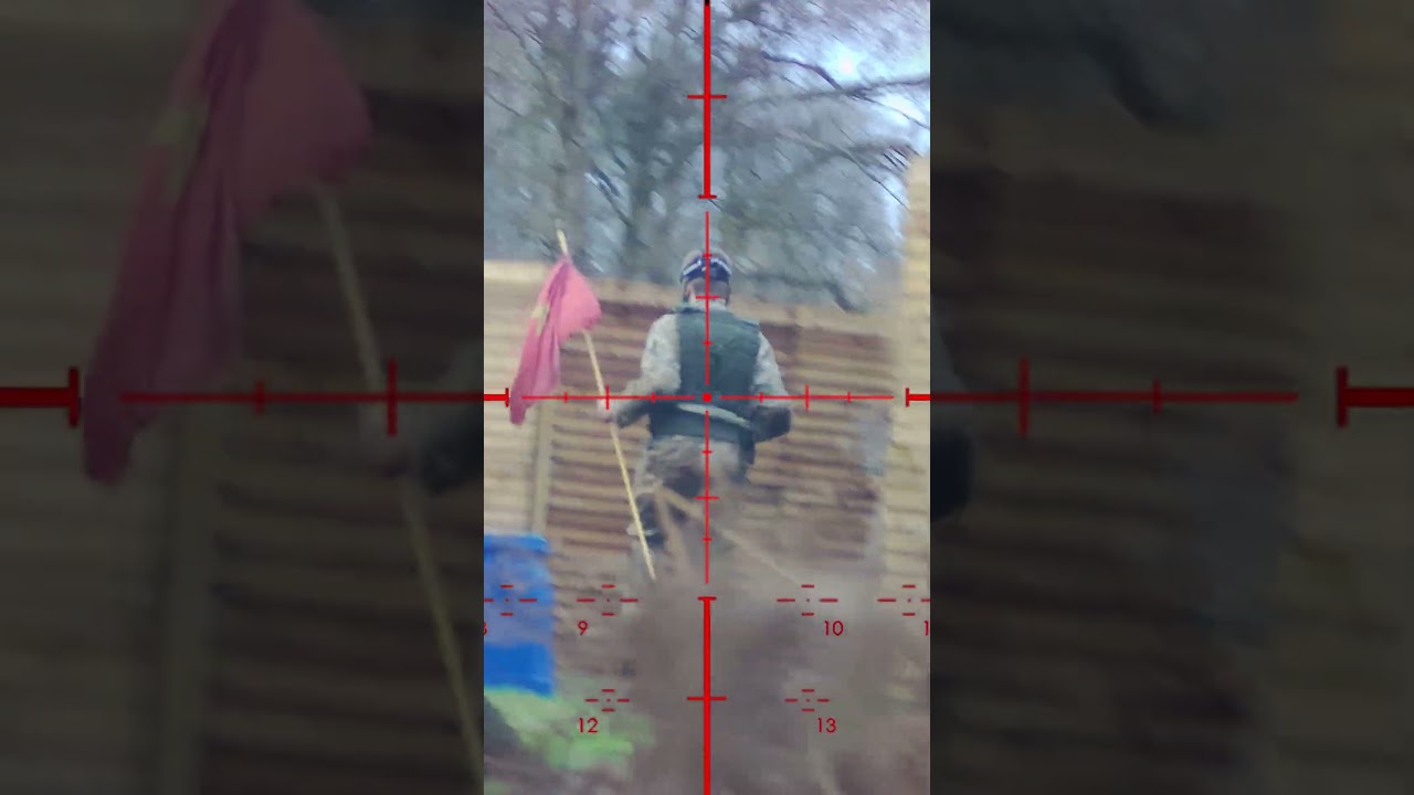 Ghillie sniper DELETES players with HEADSHOTS! (Airsoft)  #airsoft #ghilliesuits #airsoftcheater