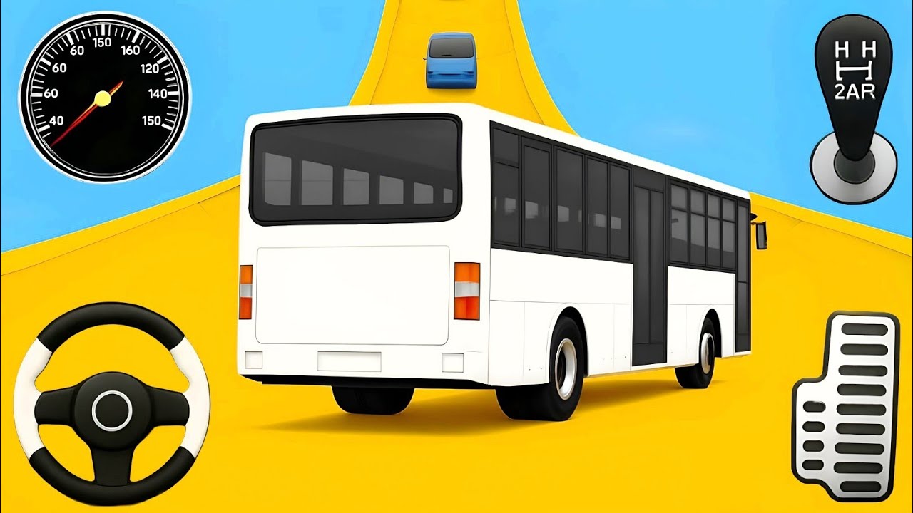 Master Bus Driver Simulator 3D - Bus Stunts Racing Crazy Tracks - Android Gameplay #23