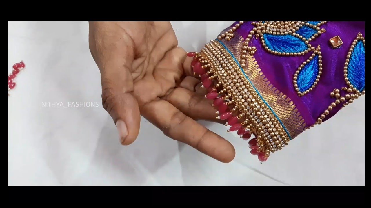STYLISH JUMMKA HANGINGS|SLEEVE WORK|AARI EMBROIDERY |TAMIL |BEGINNERS