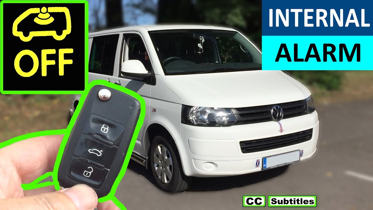VW T5 How to Turn off Interior Monitoring Alarm System using VW Alarm Button