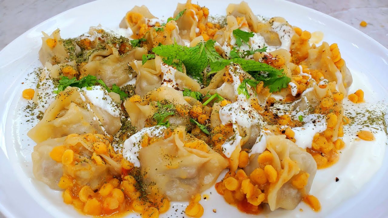 New Afghan Mantu Recipe without pasta machine,  easy Lamb minced Mantu recipe. Momos Recipe