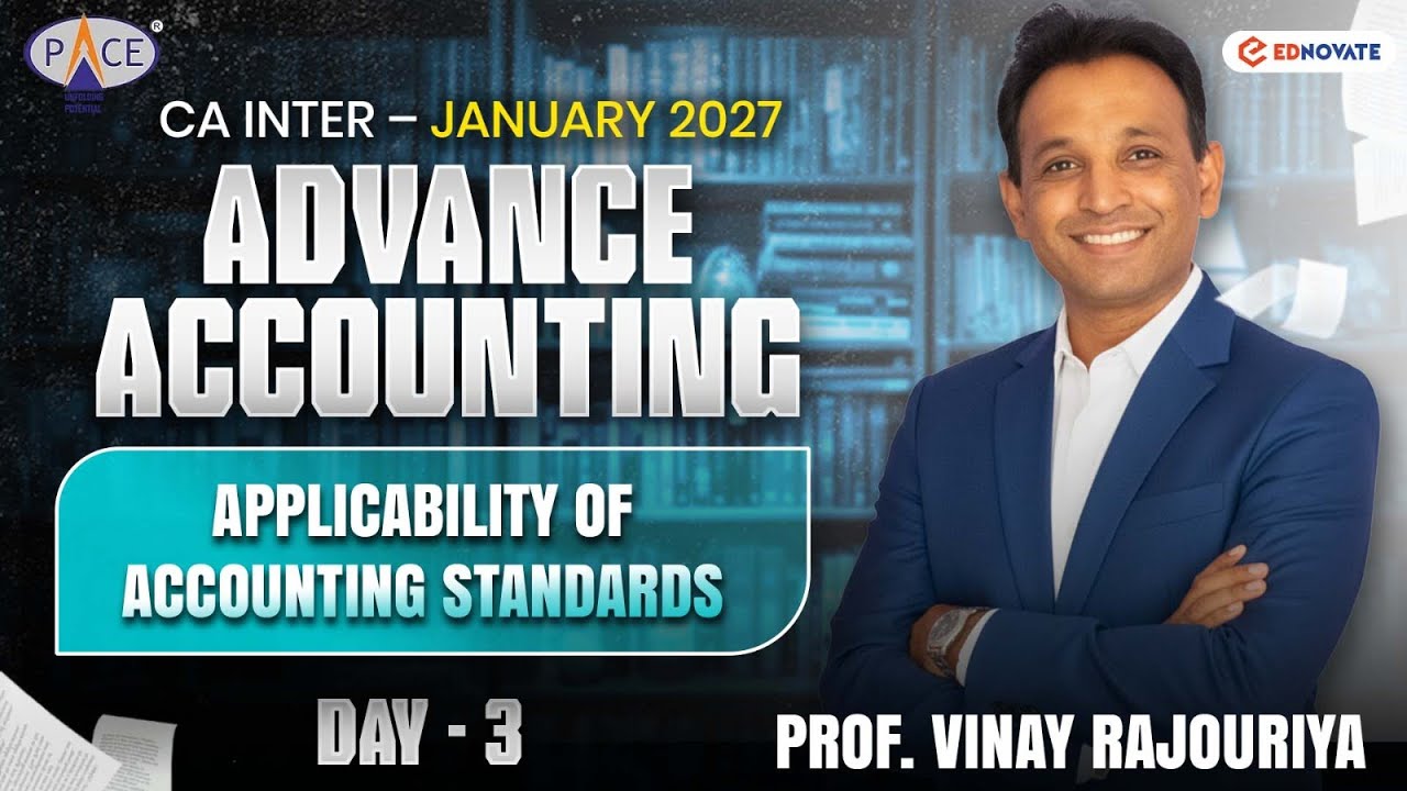 Day 3 | CA Inter Jan 2027 Pre Result Batch | Adv.Accounts | CA Vinay Rajouriya