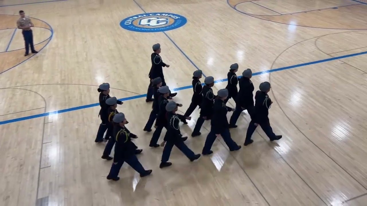 Benson JROTC Varsity Unarmed Regulation Drill Team. Des Moines Drill Meet 2025-2026. 