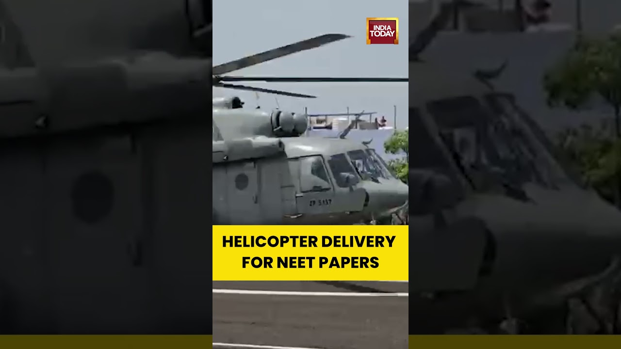 NEET Re-Test Papers Delivered by Air Force Helicopter Amid Tight Security | NEET-UG 2026 | MP