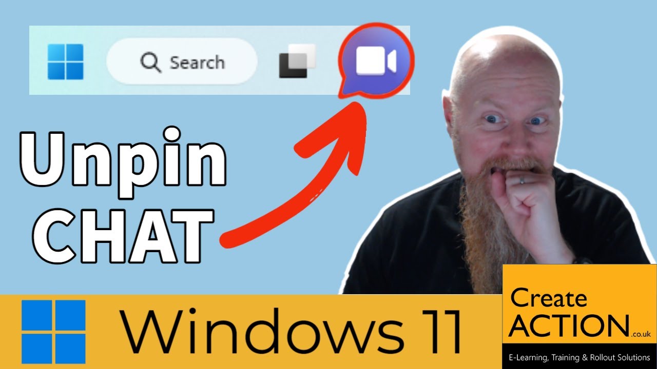 Unpin the Chat Icon in Windows 11