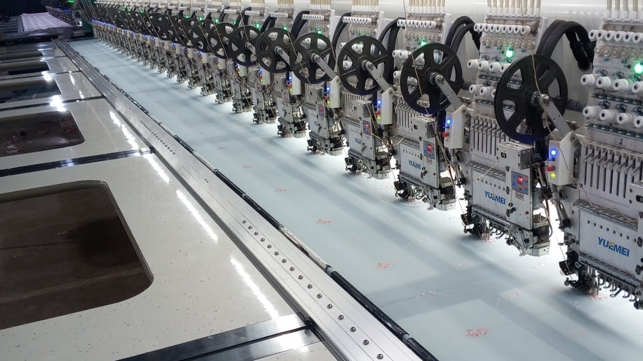 Computer Embroidery Machine Round Work | Satisfying Stitching Process