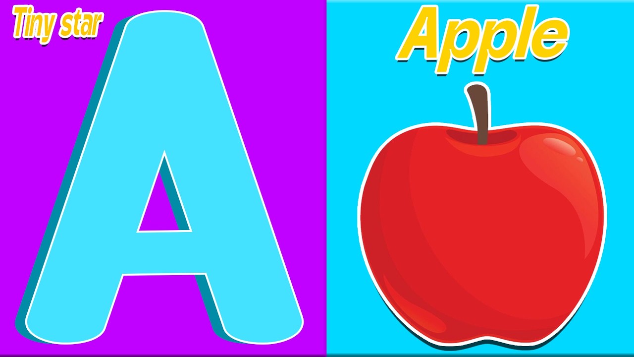 A sing Alphabet | Aa apple 🍎Learn song for kids |  Let’s sing a Letter with A to Z | Tiny Star