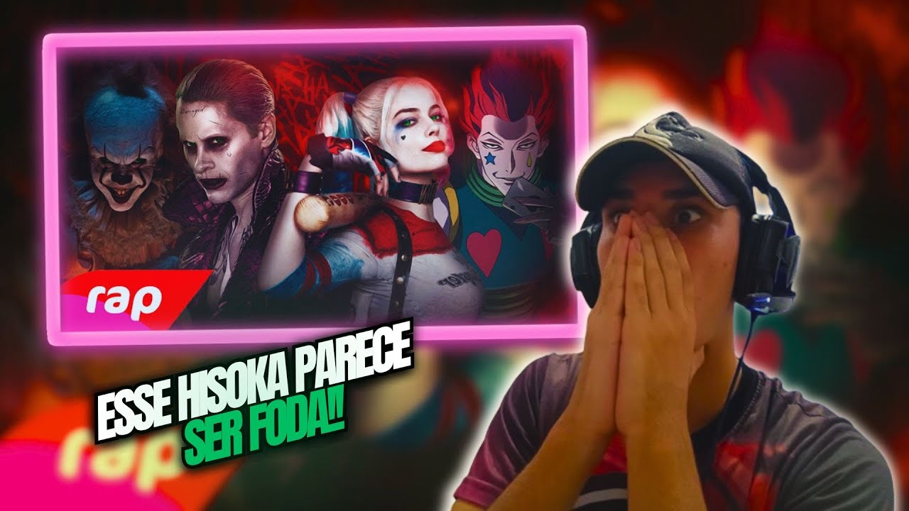 (TEVE AT&Eacute; REFER&Ecirc;NCIA!!) Rap do Coringa, Arlequina, Hisoka e Pennywise - CIRCO DOS HORRORES 2 - REACT