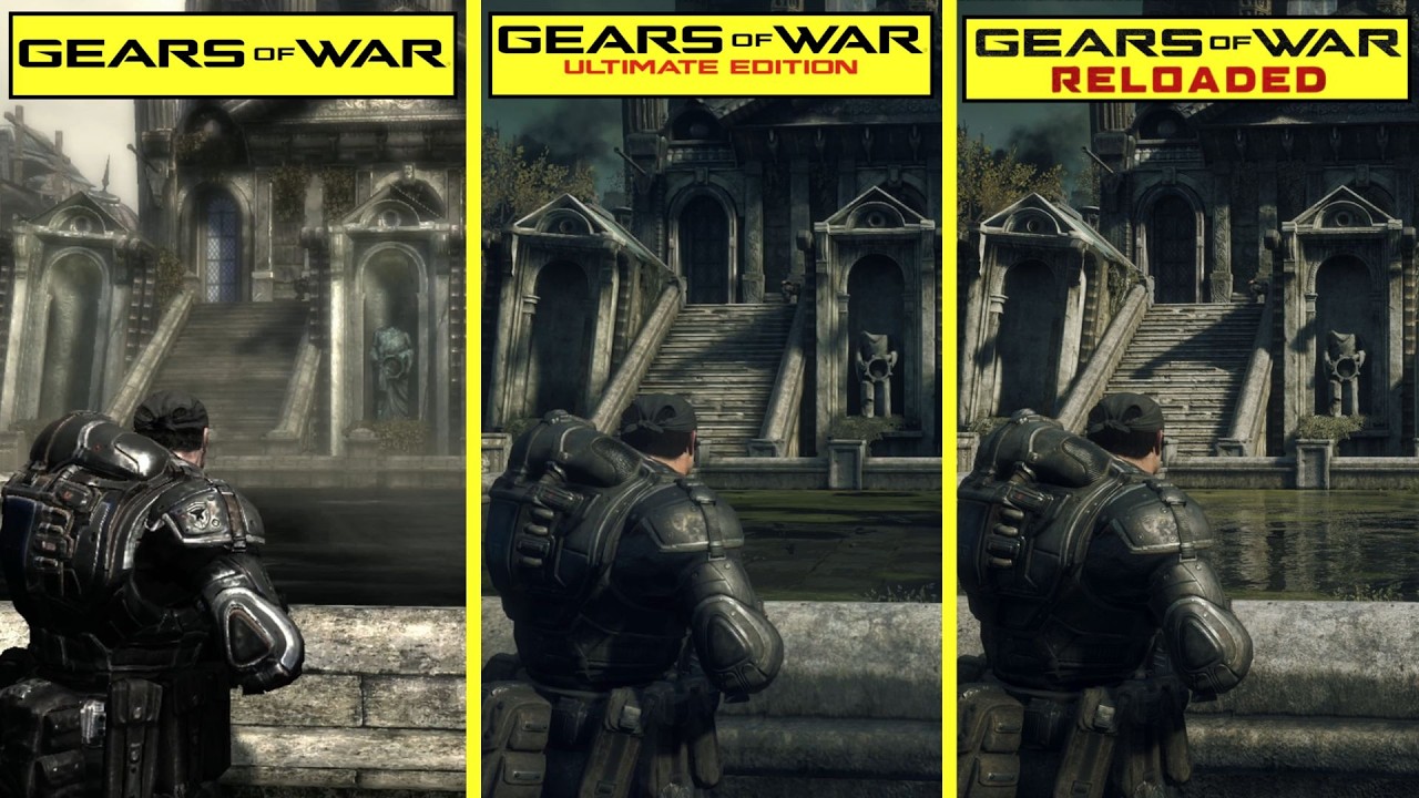 Gears of War Reloaded vs Ultimate Edition vs Original Early Graphics Comparison