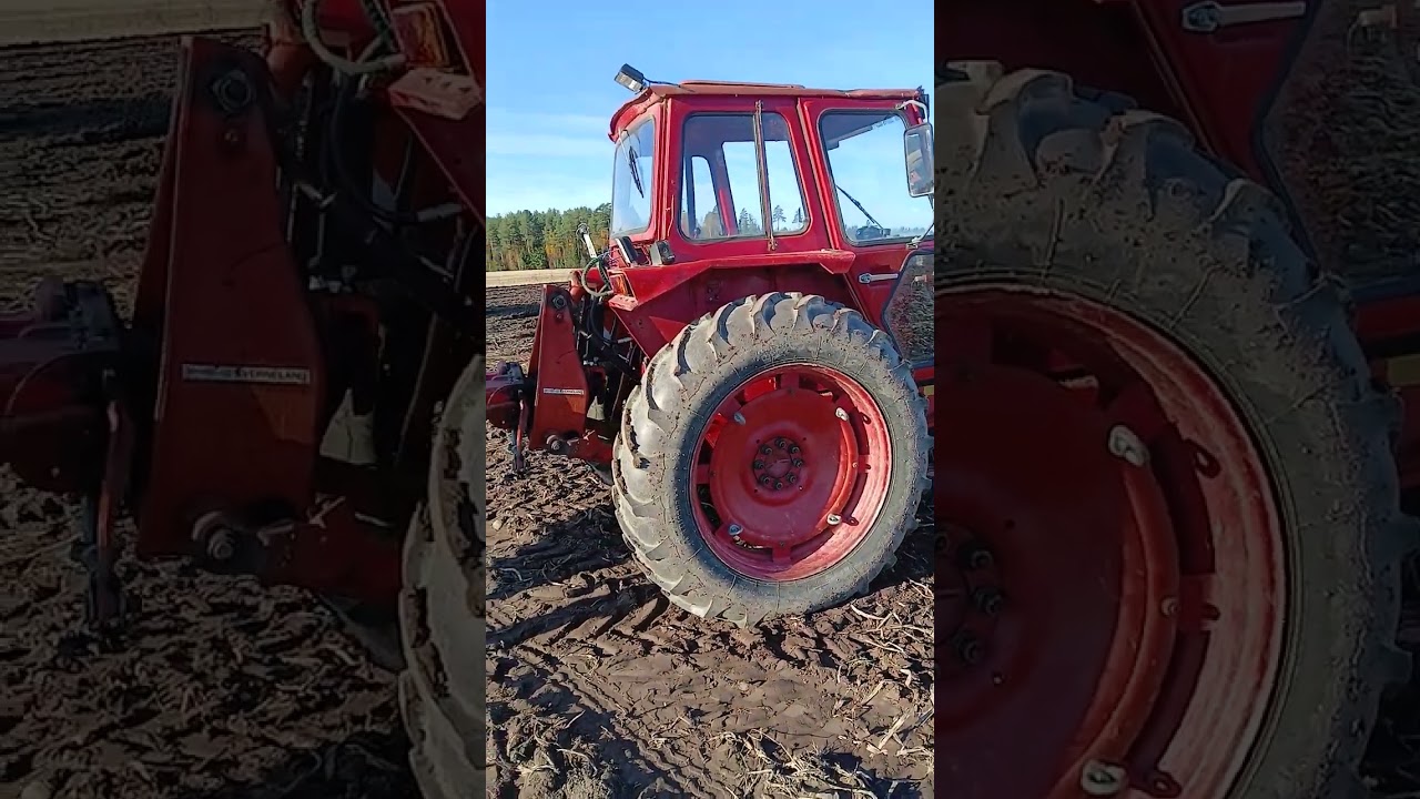 Plowing after potatoes with volvo 650 