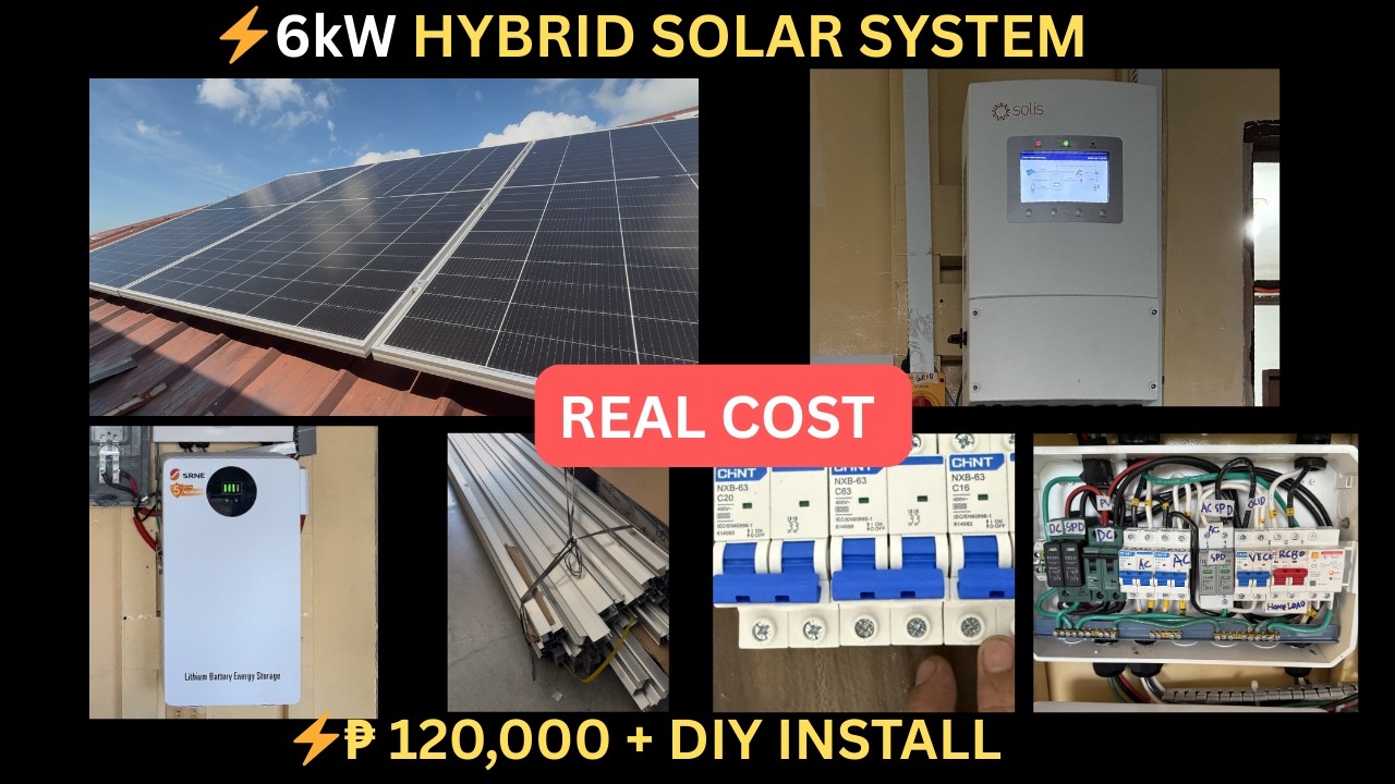 6kW Hybrid Solar System DIY Installation | Real Cost ₱120K+ (Step by Step Setup)