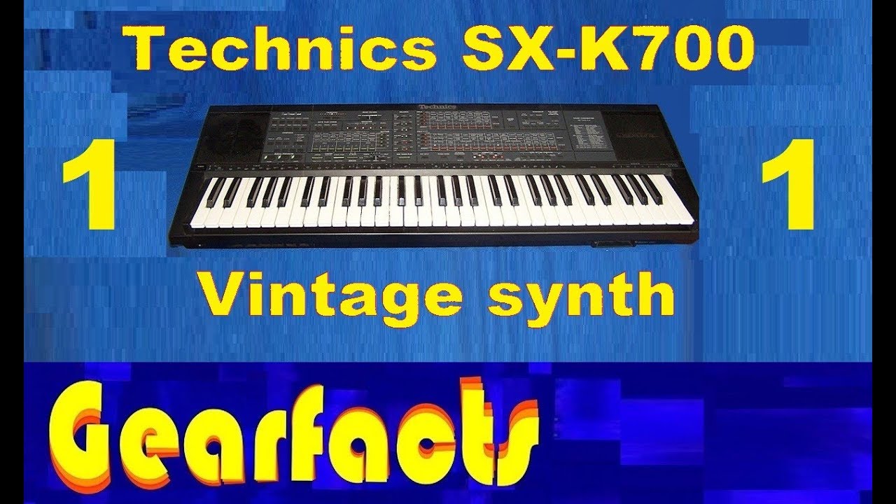 Демонстрация и обзор синтезатора Technics SX-K700