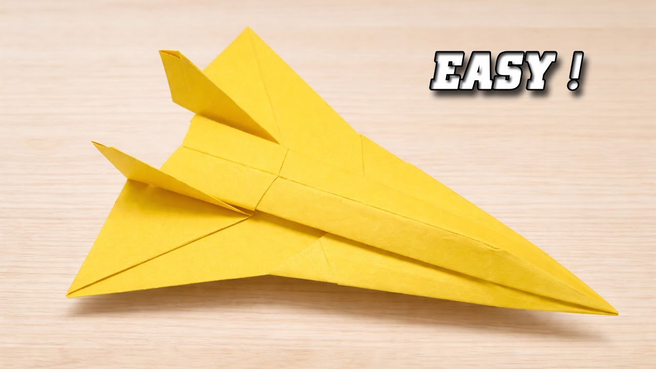 Paper Airplane Tutorial - How to make a paper Lockheed Martin SR-72 Darkstar that can fly