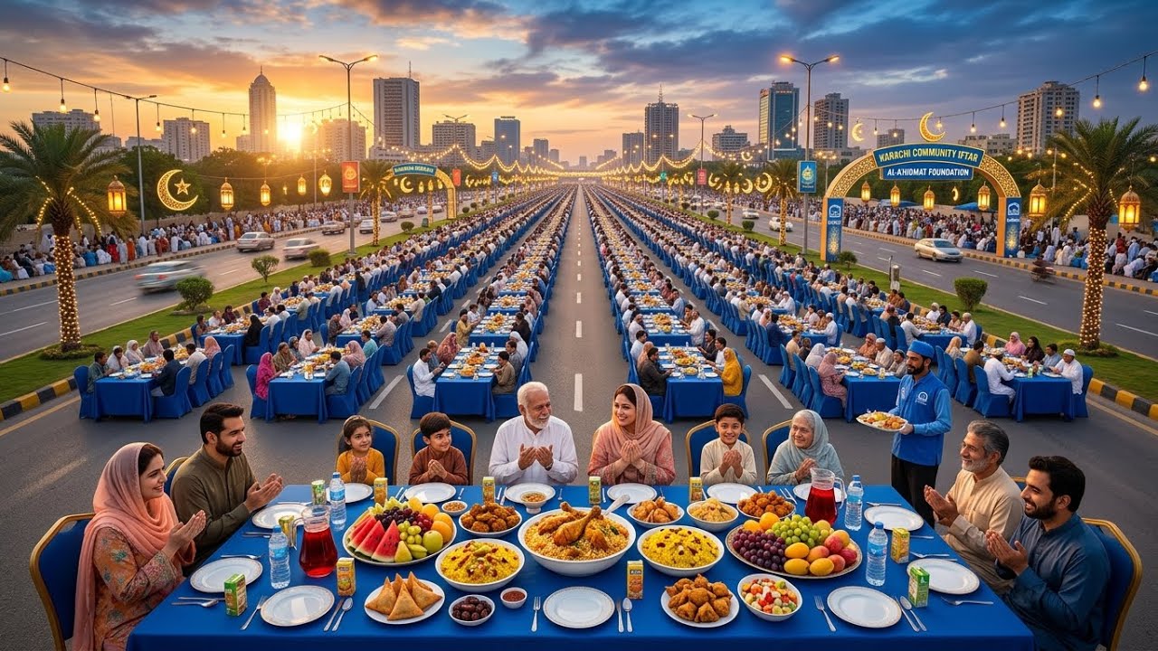 Ramadan Grand Iftar Program | Chipa Iftar Program | Massive Iftar Scene | Karachi Feed Millions 